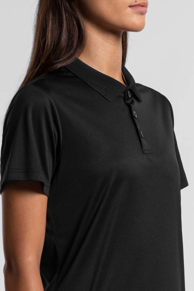 Francis Anne Collection Women's Performance Work Polo - Black