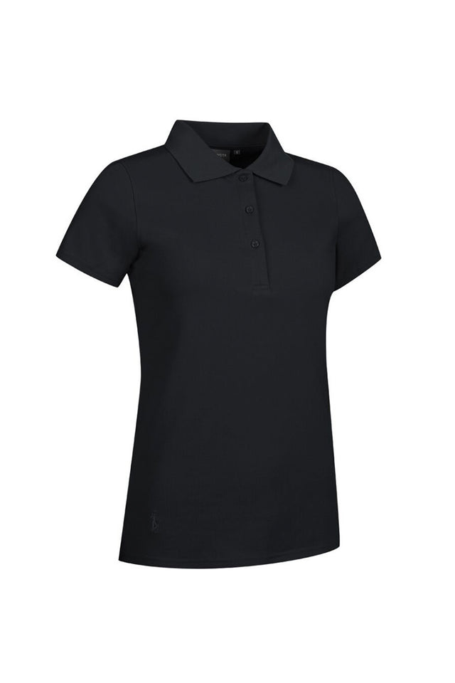 Glenmuir Women's Sophie Cotton Pique Polo Shirt - Black
