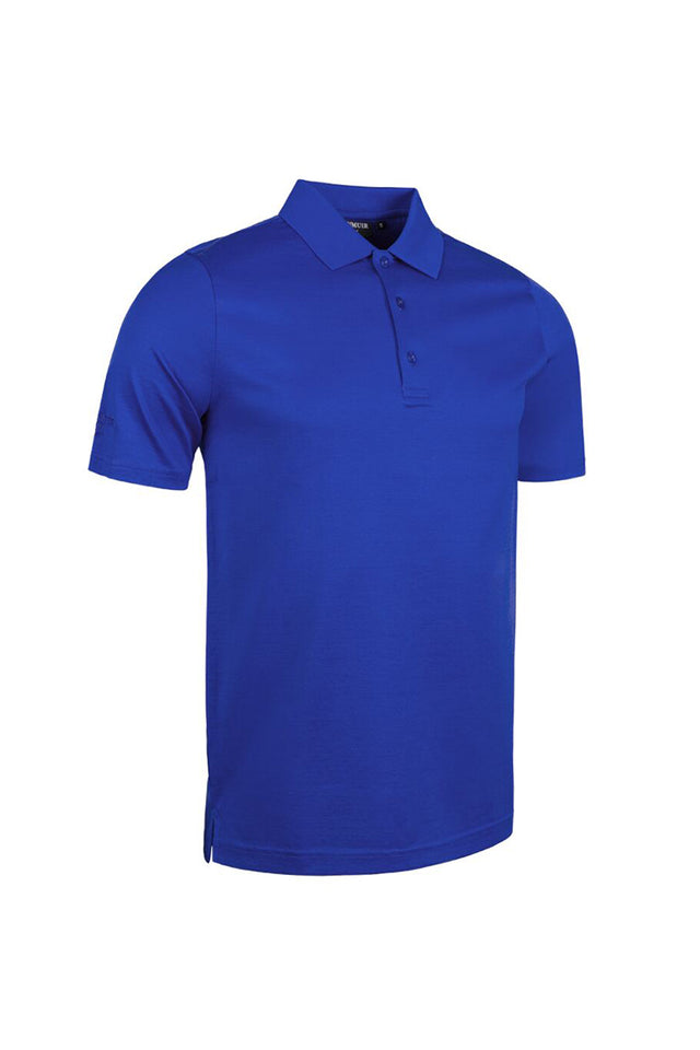 Glenmuir Tarth Mercerised Cotton Polo Shirt - Ascot Blue