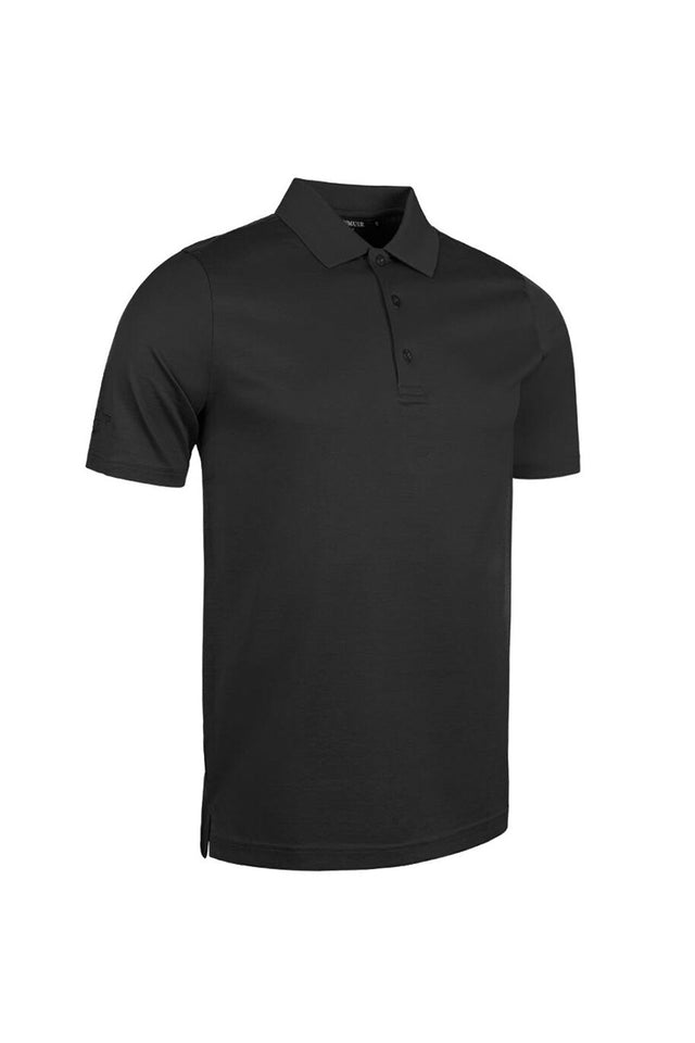 Glenmuir Tarth Mercerised Cotton Polo Shirt - Black