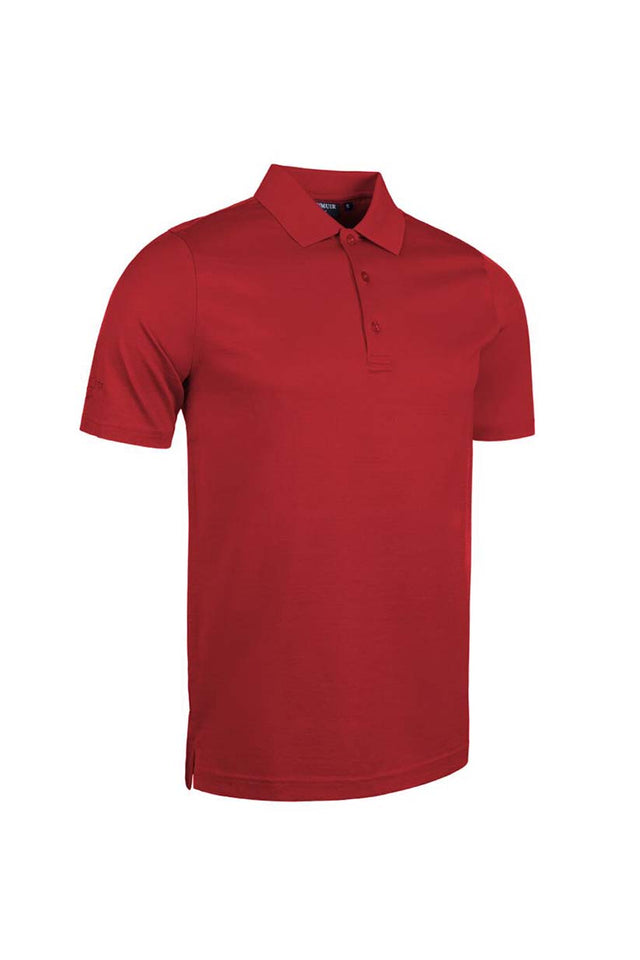 Glenmuir Tarth Mercerised Cotton Polo Shirt - Garnet