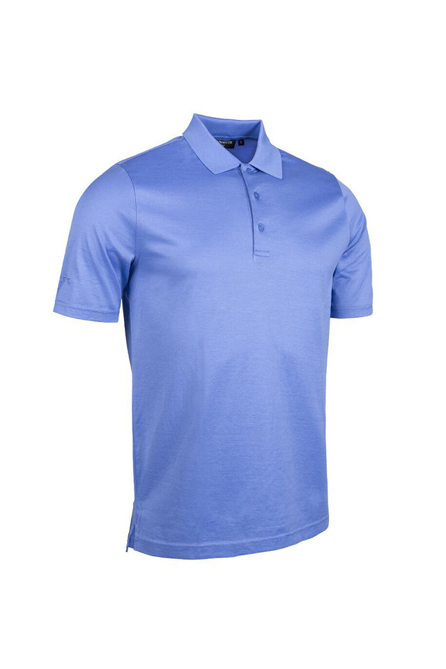 Glenmuir Tarth Mercerised Cotton Polo Shirt - Light Blue