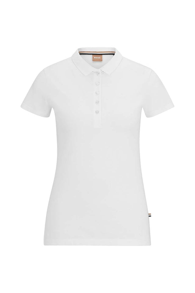 BOSS Epola Cotton Polo Shirt - White