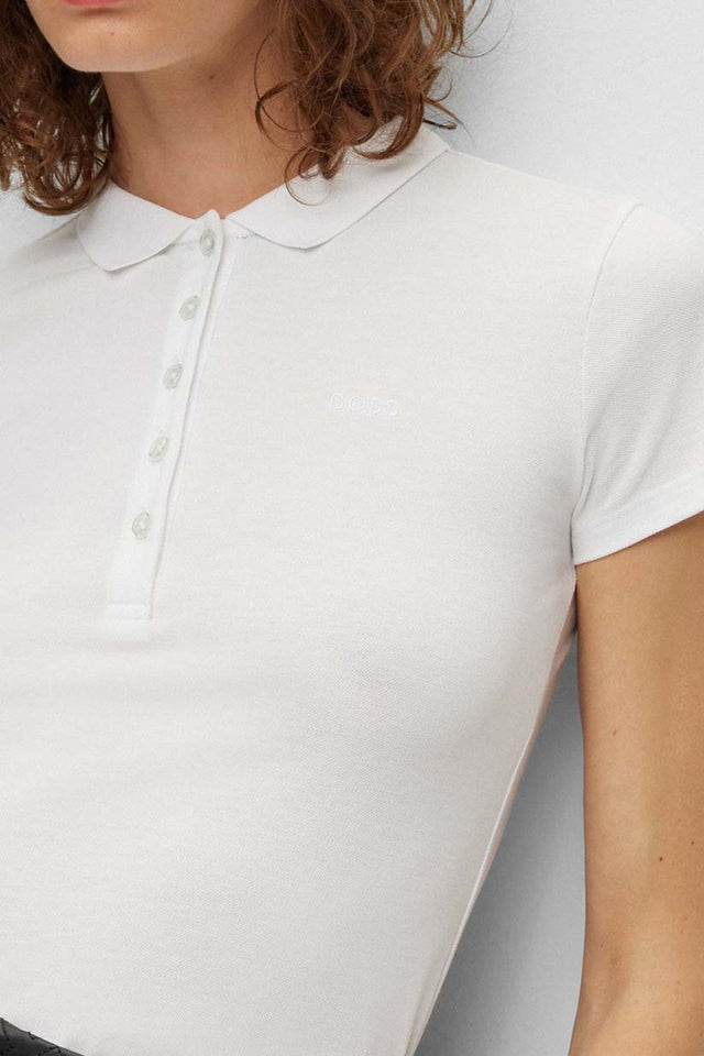 BOSS Epola Cotton Polo Shirt - White